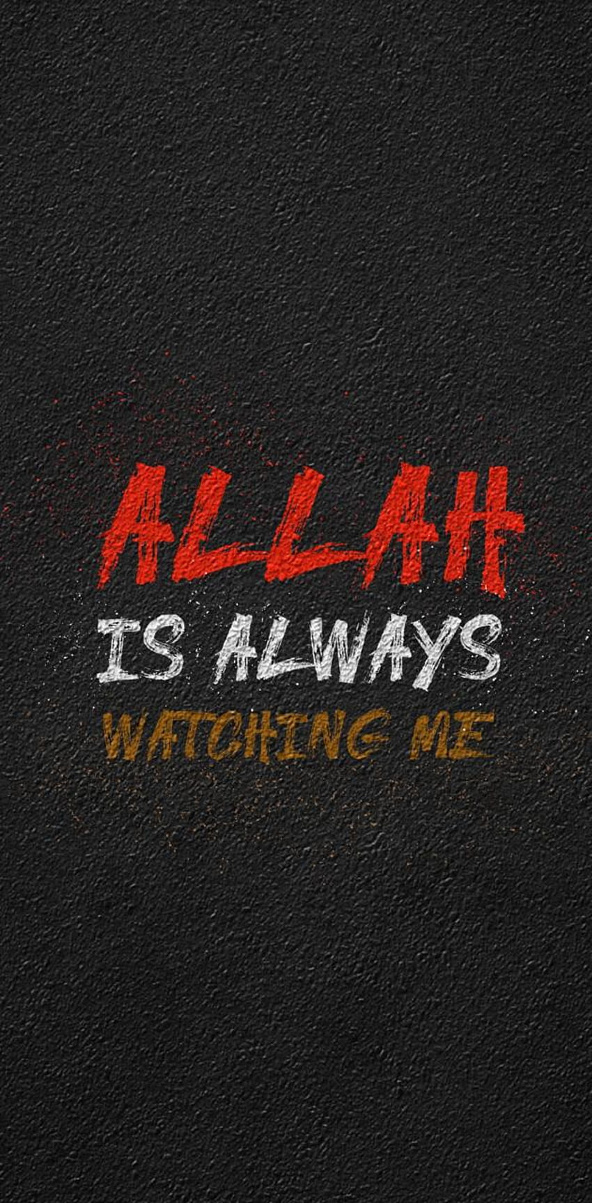 Аллах от arafatQS - на ZEDGEâ, Аллах ме наблюдава HD тапет за телефон